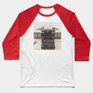 Vintage Typewriter Baseball T-Shirt